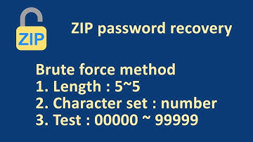 ZIP password recovery (Android app) #2 : use brute force