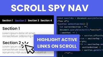 Scroll Spy Navigation | HTML, CSS & Javascript
