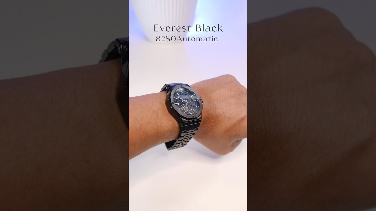 Everest Black Automatic by Samaya  Watch #samaya #watch #nepalibrand #luxurywatch