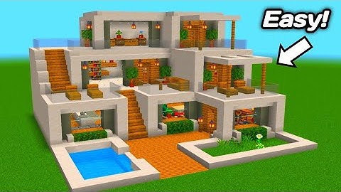 Minecraft: How to Build a Modern House | Tutorial (Easy to Build) #7 