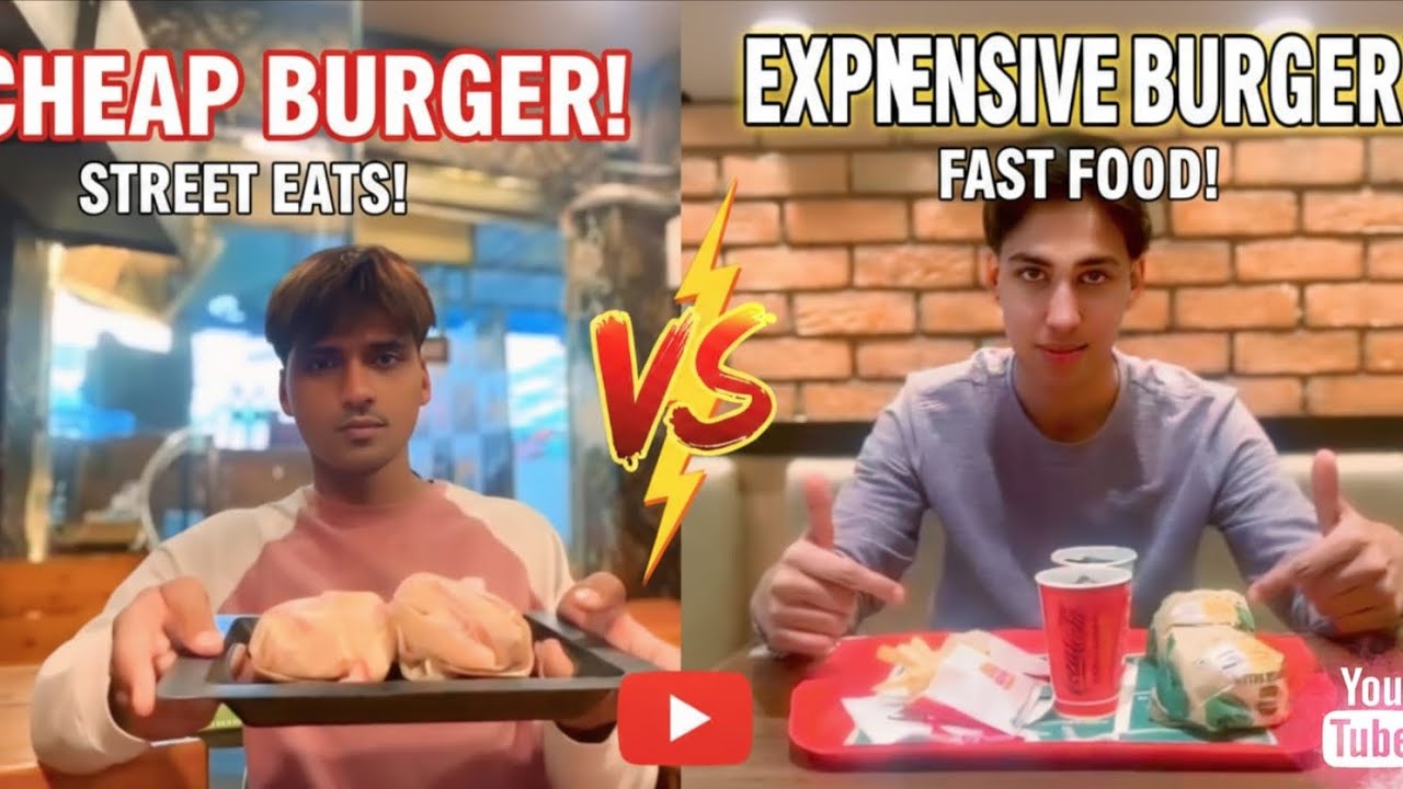 Cheap burger vs Expensive burger 😋 | Kapadia Vlogs |   #27