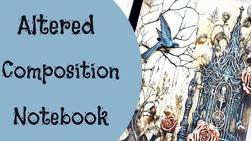 Altered Composition Notebook - Halloween Style