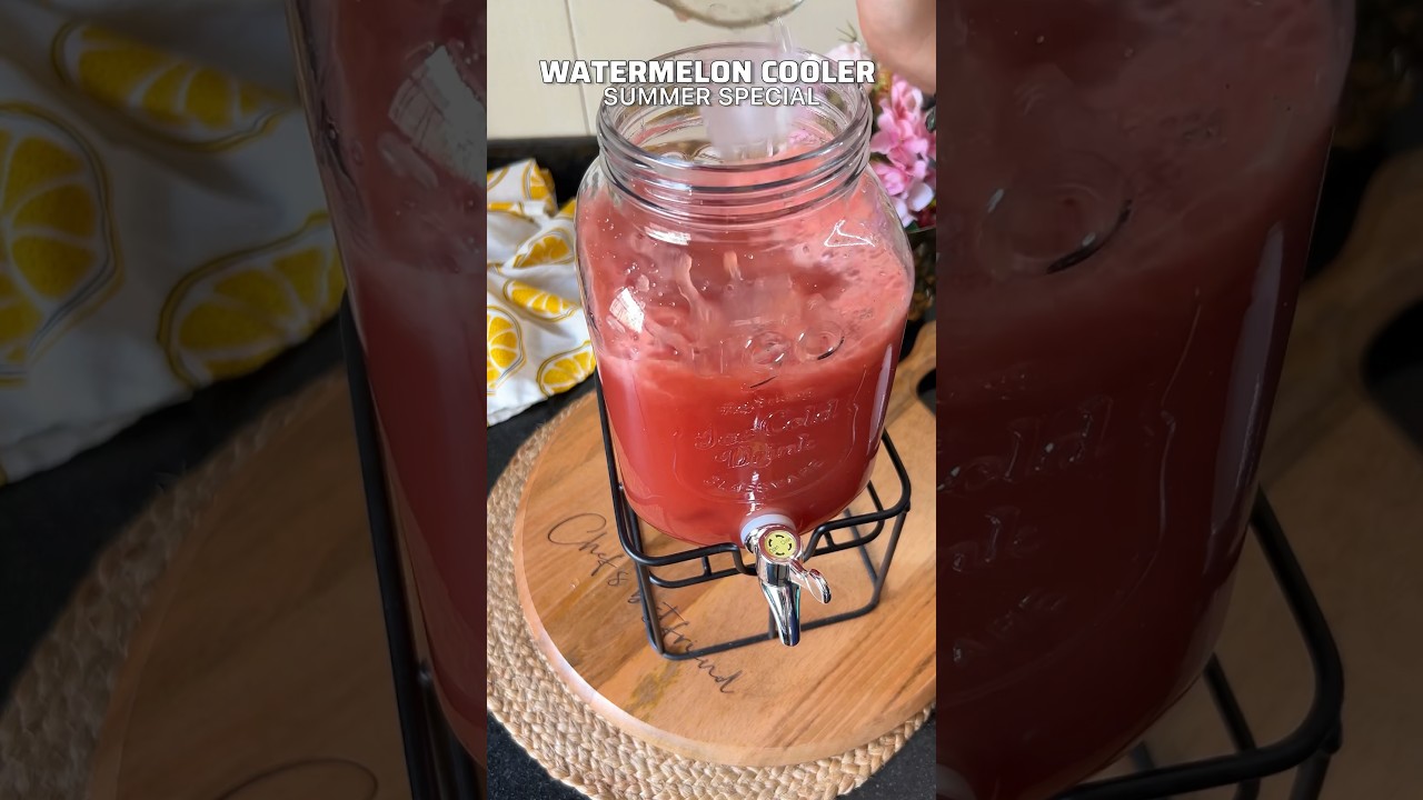 Watermelon Cooler ingredients..-Watermelon Black salt Lemon slice