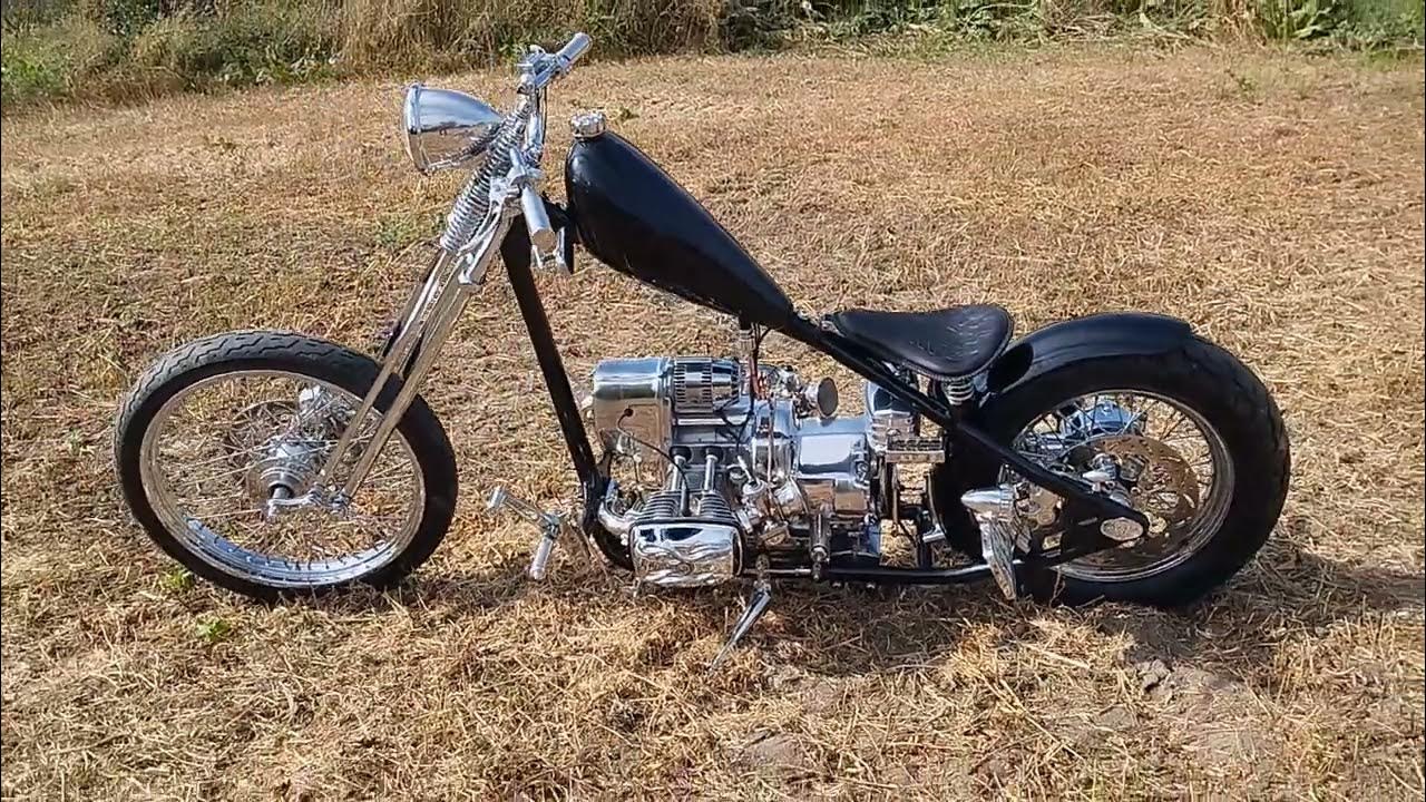 Робота двигуна Дніпро МТ-11 кастом.Chopper Dnipro 11(KMZ) Ukraine ...