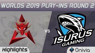 HKA vs ISG Highlights Game 2 Worlds 2019 Play in Round 2 Hong Kong Attitude vs Isurus Gaming by Oniv