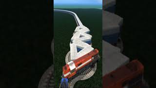 Craziest Extreme Train Passing On Curved Bumpy Tracks 💥🤯 BeamNG.Drive Train simulator 3D #shorts