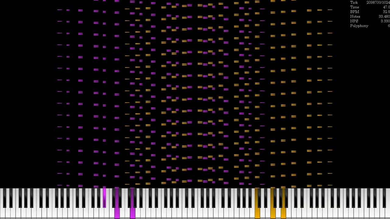 [Experiment MIDI] SoRS but it's Arpeggios x2 / 25.1 Million