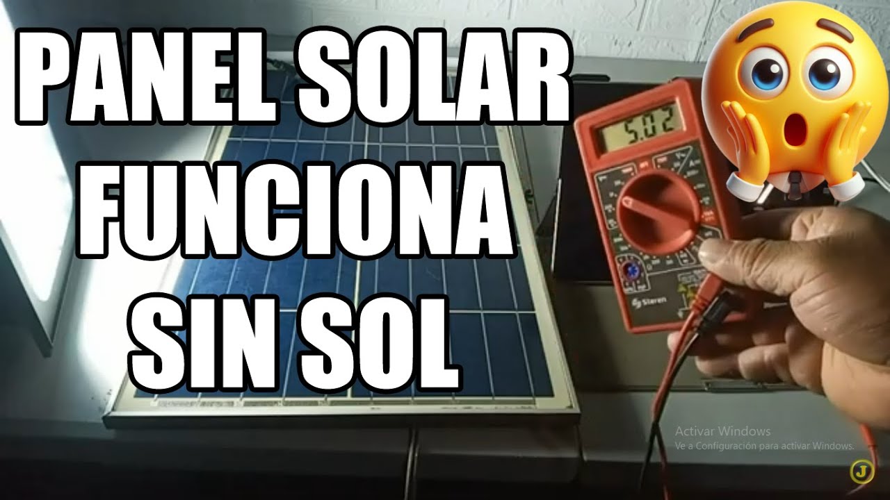 Panel solar carga batería sin usar el sol