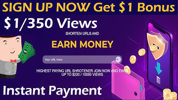 Earn $1 Daily | Best Link Shortner $1 for 300 Views | Make Money Online | Earn $1 Instant Sign up