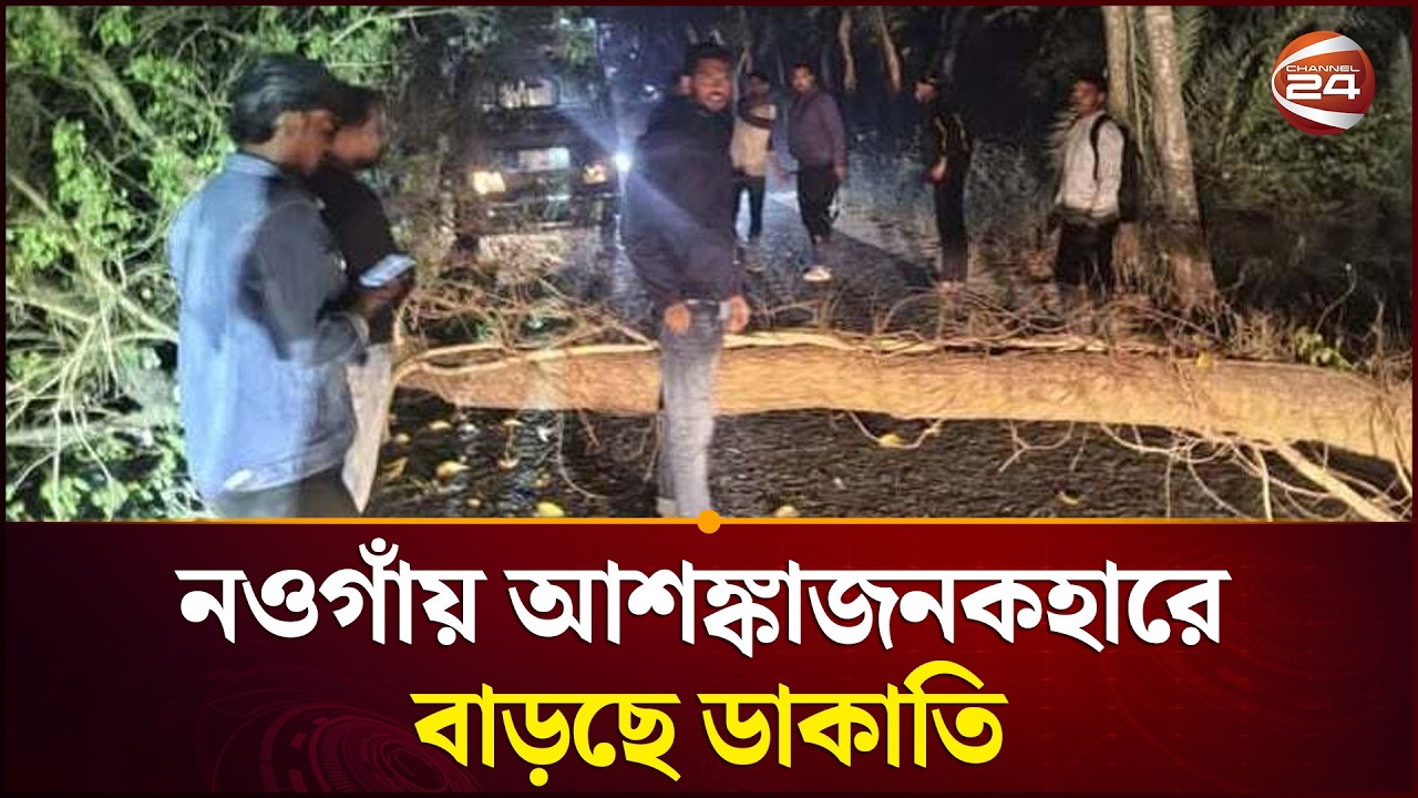 সন্ধ্যা নামলেই ৫০ কিলোমিটার সড়ক যেন হয়ে উঠে ডাকাতির হটস্পট! | Naogaon Robbery | Channel 24