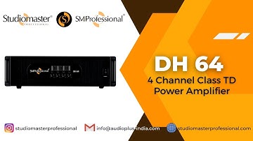 DH 64 - 4 Channel Digital Hybrid #ClassTD Power #Amplifier by #StudiomasterProfessional