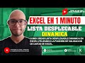 COMO crear Lista Desplegable DINAMICA en EXCEL 🟢 EXCEL BASICO #SHORTS