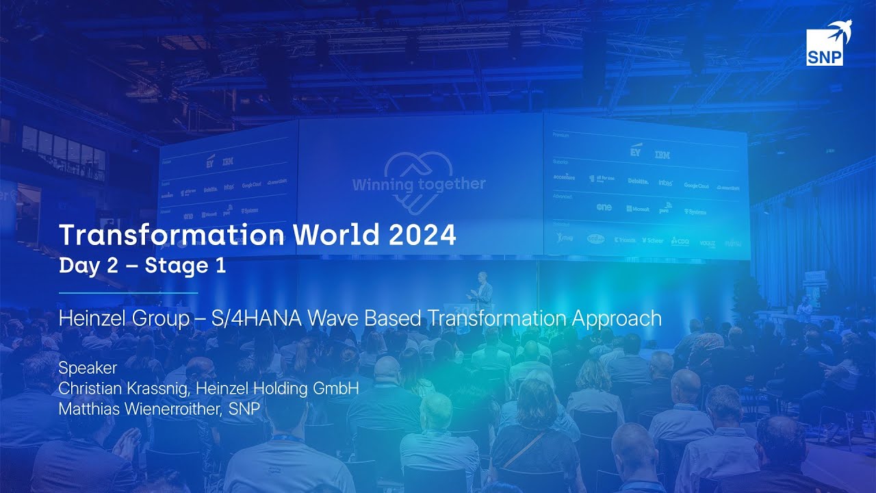 TW24 I Heinzel Group - S/4HANA Wave Based Transformation Approach