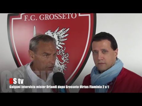 Gs Tv - Galgani intervista mister Orlandi dopo Grosseto Virtus Flaminia 2 a 1