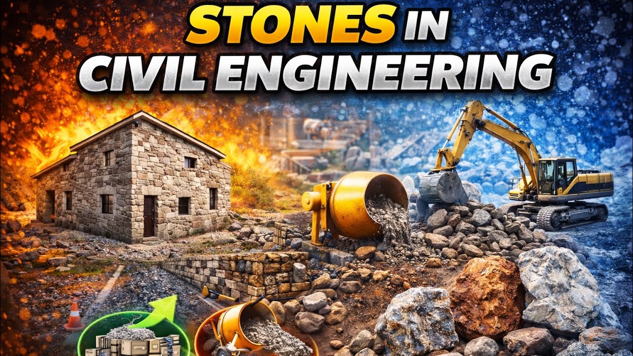STONES in Civil Engineering-2 | Tests, Properties, Uses & Identification Explained