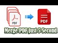 How To Merge PDF In Single PDF File - Merge PDF