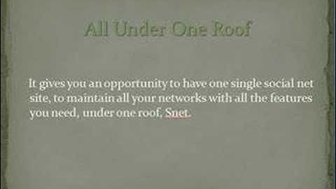 Social Networking software on MS .Net - SNet-community software