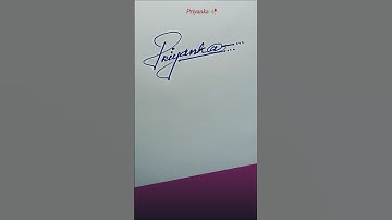 Priyanka name signature style#priyanka signature design#priyanka sign #ytshorts #calligraphy #shorts
