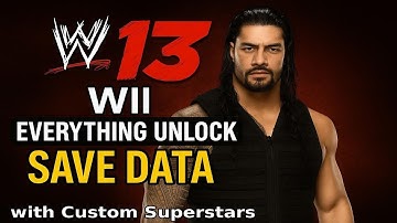 WWE 13 Wii Save Data With all Superstars Unlocked #savedata #wwe13 #wwe13wii