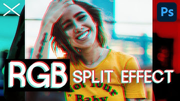 Retro RGB SPLIT or Anaglyph Effect | Photoshop CC Tutorial