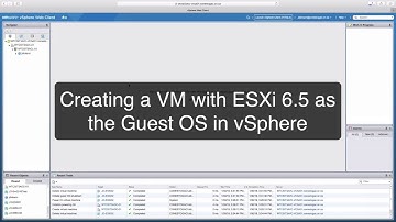 Installing ESXi 6.5 on a VM in vSphere