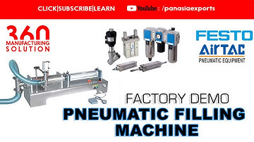 PNEUMATIC Filling Machine Demo with AIRTAC and FESTO