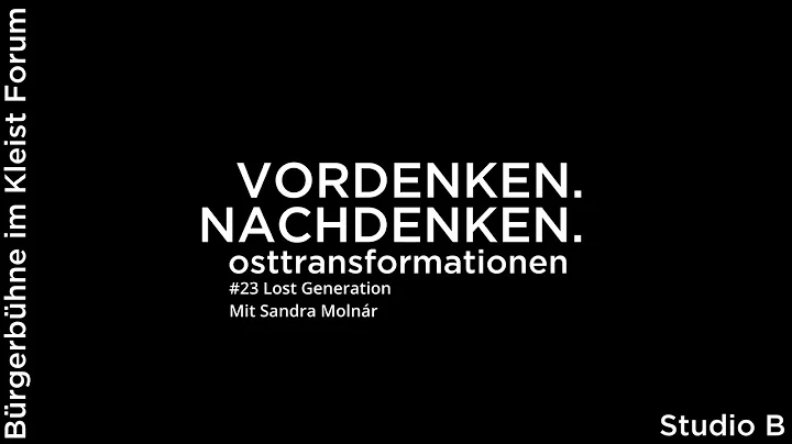 VORDENKEN.NACHDE...  #23 Lost Generation, Ein Gesp...