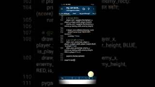 I coded this car racing Game on Mobile! 😱 Python+pygame #viralshorts #I made this game
