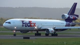 FedEx N644FE MD-11 Takeoff Portland Airport (PDX)