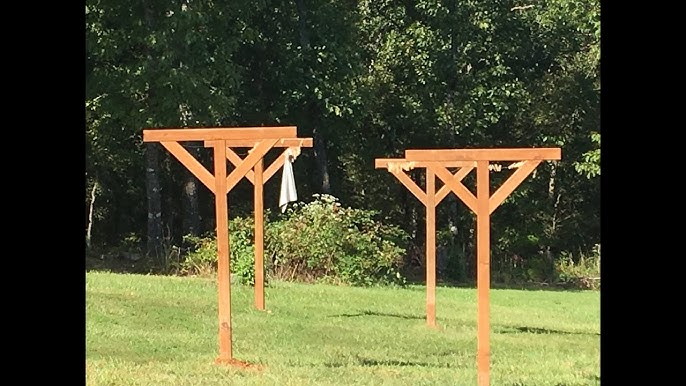 Burke's Backyard, How To Make a Modern Clothesline 