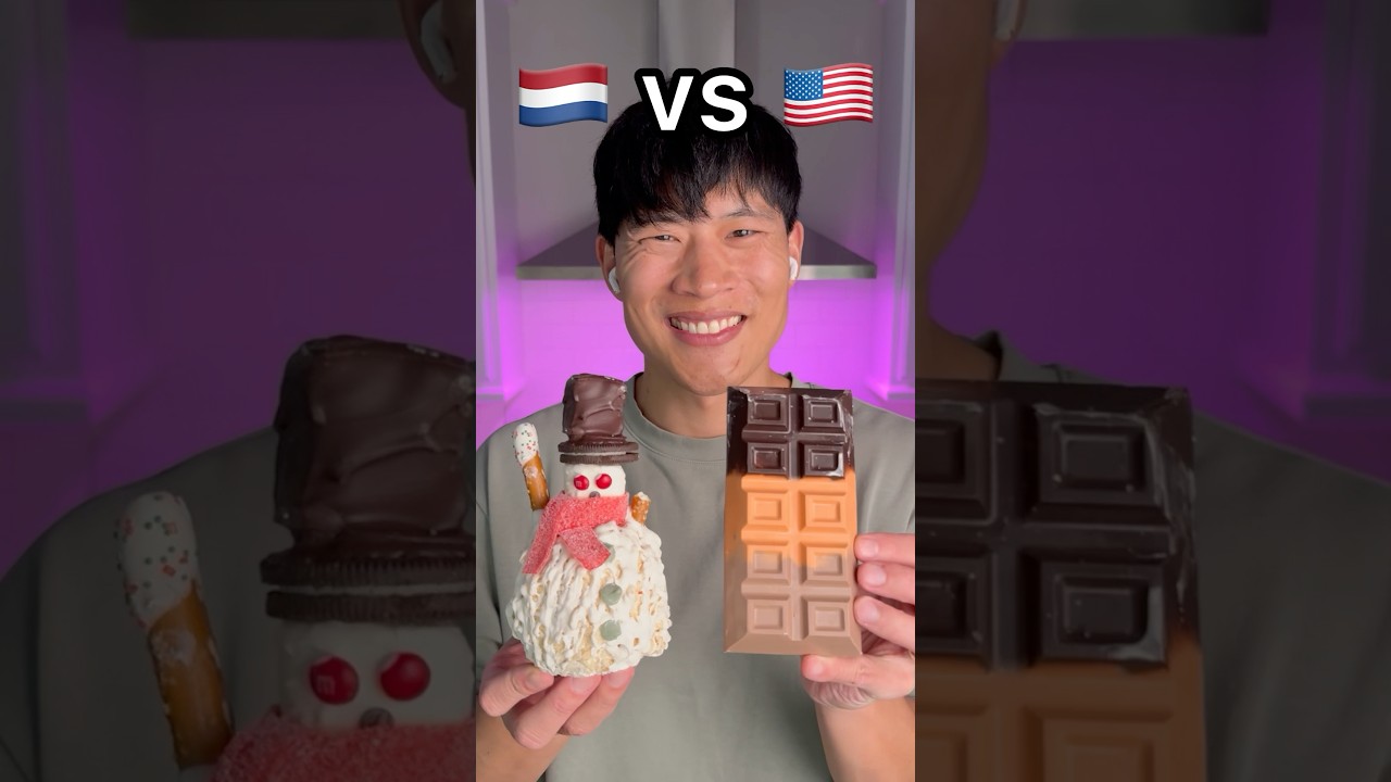 Snow Man Caramel Apple 🇳🇱 vs Stuffed Chocolate Pie 🇺🇸