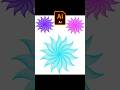 This Adobe Illustrator Trick Makes Perfect Flower Petals #shorts #vectorart #adobetips