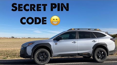 Subaru’s PIN code set up, key deactivation, and hatch position for Outback, Forester, Crosstrek!