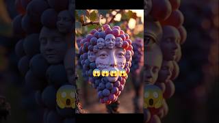 Scary Pomegranate Monster 😱🍎 | Creepy AI Fruit Animation #shorts