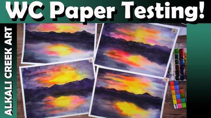 Watercolor Paper Comparison: Cellulose vs 100% cotton, Strathmore vs Arches  