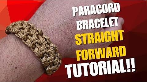 Paracord Bracelet Hitch Knot 》Straight Forward TUTORIAL #paracord #bracelet #tutorial