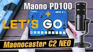 Микшер для стримов Maonocaster C2 NEO + Maono PD100 | Лучший за копейки!