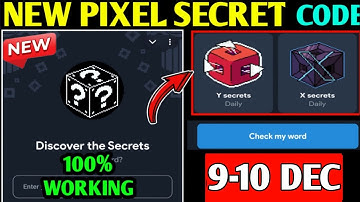 9-10 December Not Pixel Airdrop Secret Code Today | NotPixel Secrets Code | X and Y Secrets Code
