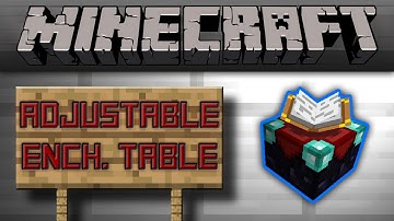Minecraft - Adjustable Enchantment Table (Easy + Compact)(No Pistons) [Tutorial]