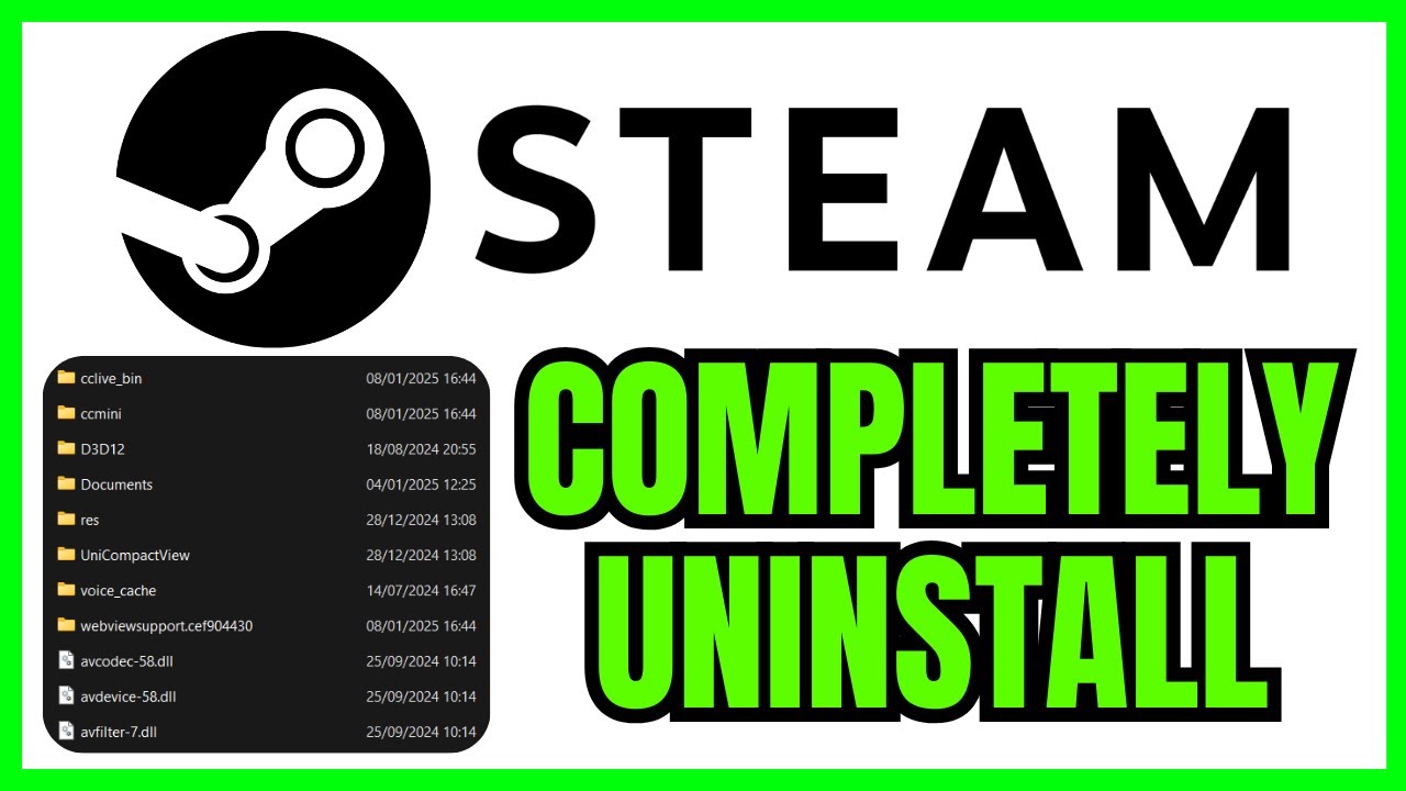 How To Completely UNINSTALL And DELETE All Game Files From Steam (QUICK & EASY) 2026