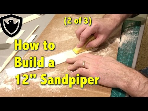 How to Build a Balsa Glider - 12" Sandpiper - Part 2