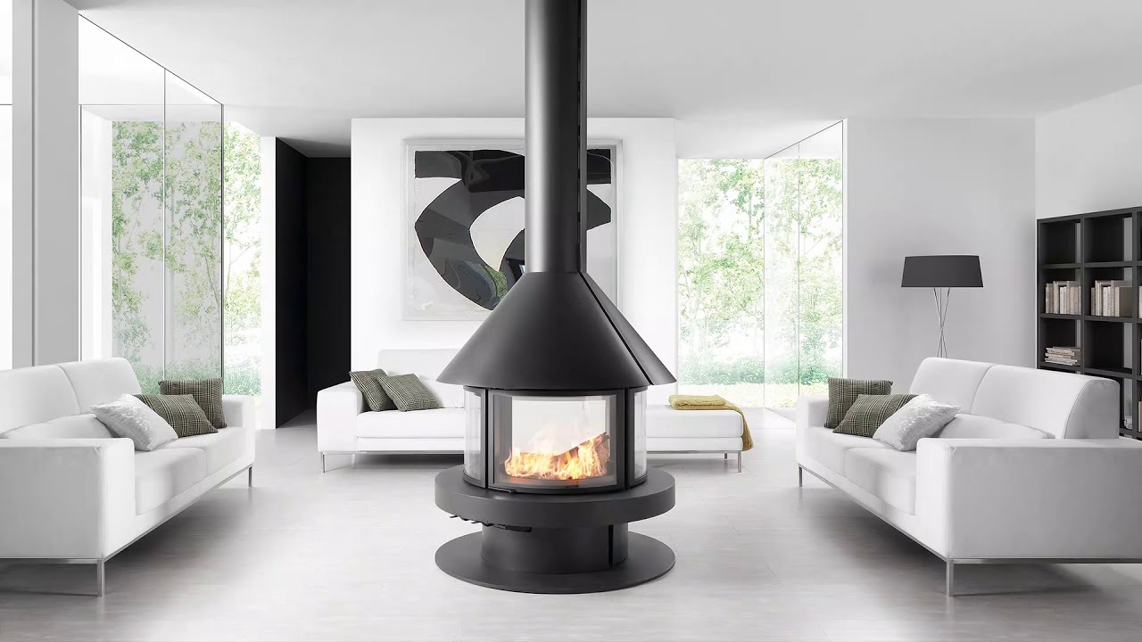 Rocal Gala Wood Burning Fireplace - YouTube