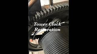 Tower Clock Restoration     Great Wheel Time Side Click