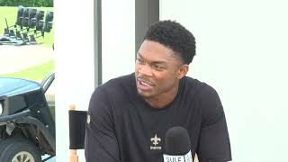 Wide receiver Barion Brown is the breakout star of Saints training camp