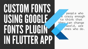 How to add custom fonts in Flutter app? ||The Easiest Way || Flutter || Android App || iOS App