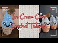 Mini Ice Cream Cone Crochet Tutorial From Start To Finish Crochet Icecream Amigurumi Pattern 