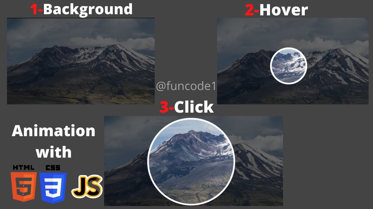 image zoom effect in 4 minutes with HTML CSS JAVASCRIPT - YouTube