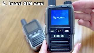 Radtel P8 POC Global Radio How to use Gxin POC platform 