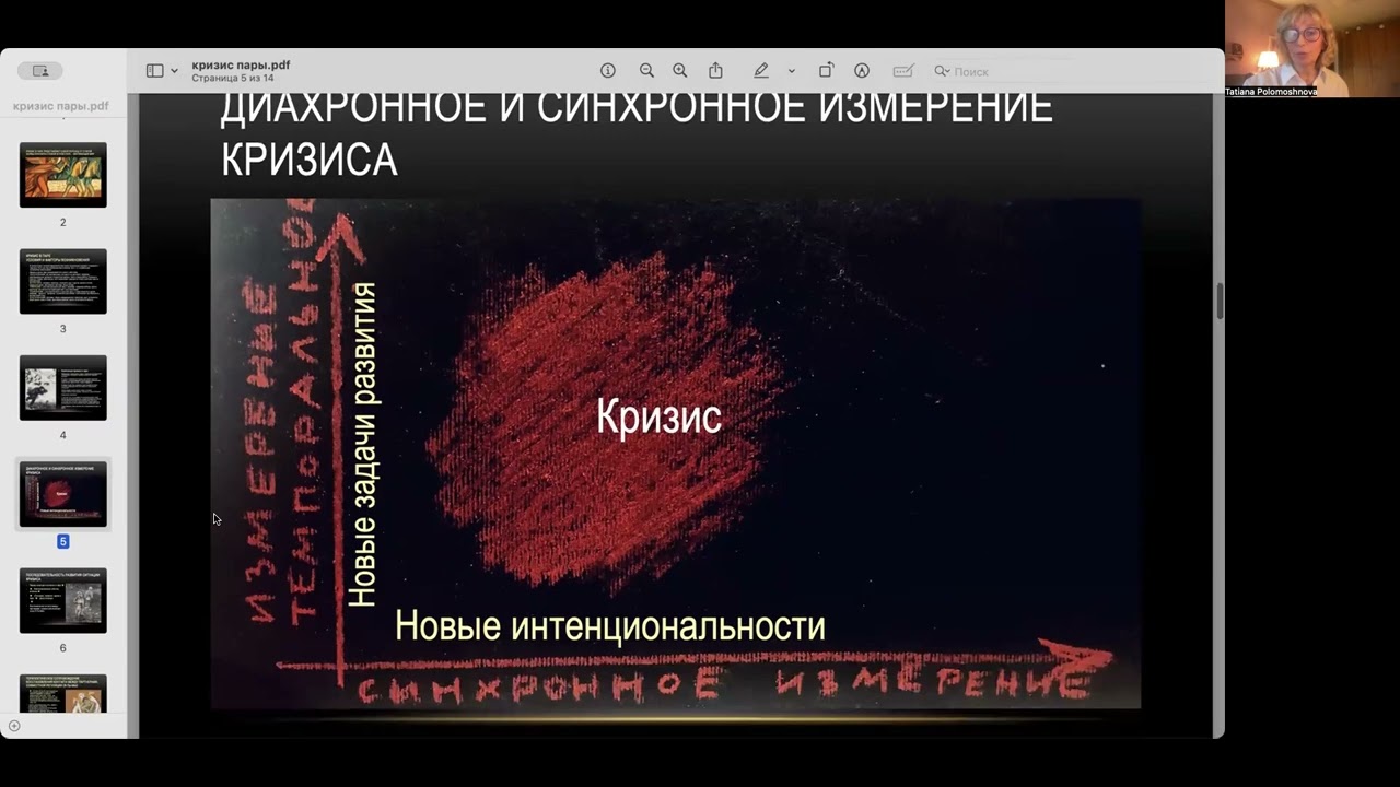 Татьяна Поломошнова  Работа с кризисами в парной терапии