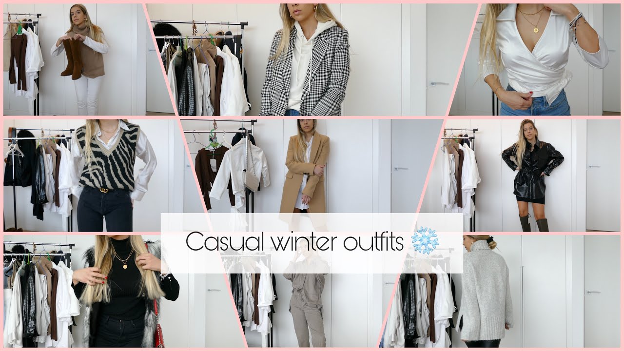 CASUAL WINTER OUTFITS | Lookbook Enero 2021 @12alii - YouTube